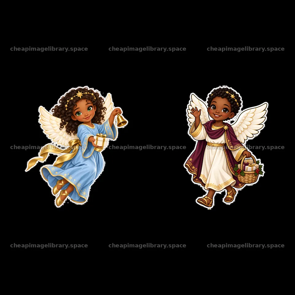 Christ Child character stickers for Christmas, cheerful and colorful – image library 7746x7746