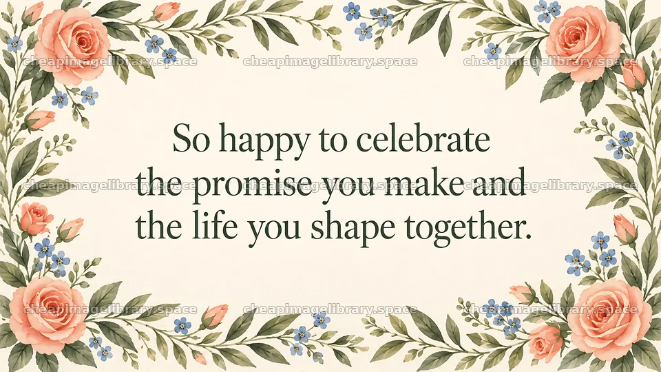 Floral Wedding Congratulations Greeting Card – image library 10324x5812