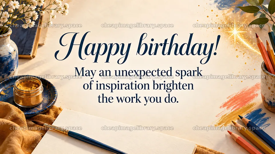Elegant birthday greeting with creative inspiration – image library 10324x5812
