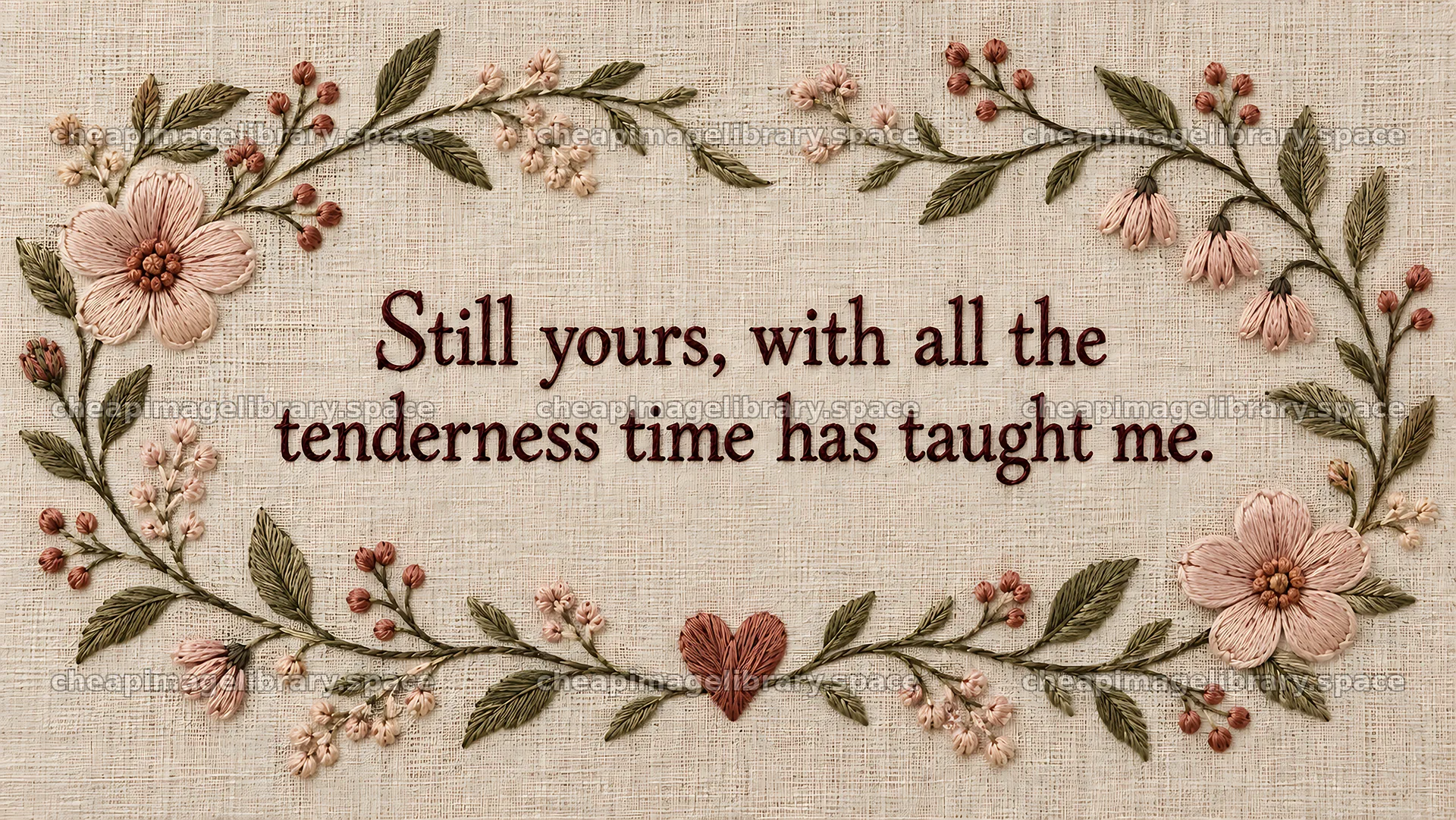 Still Yours Romantic Floral Greeting Card – image library 10324x5812