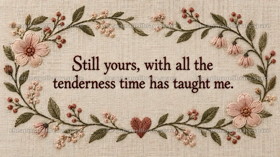 Still Yours Romantic Floral Greeting Card – image library 10324x5812