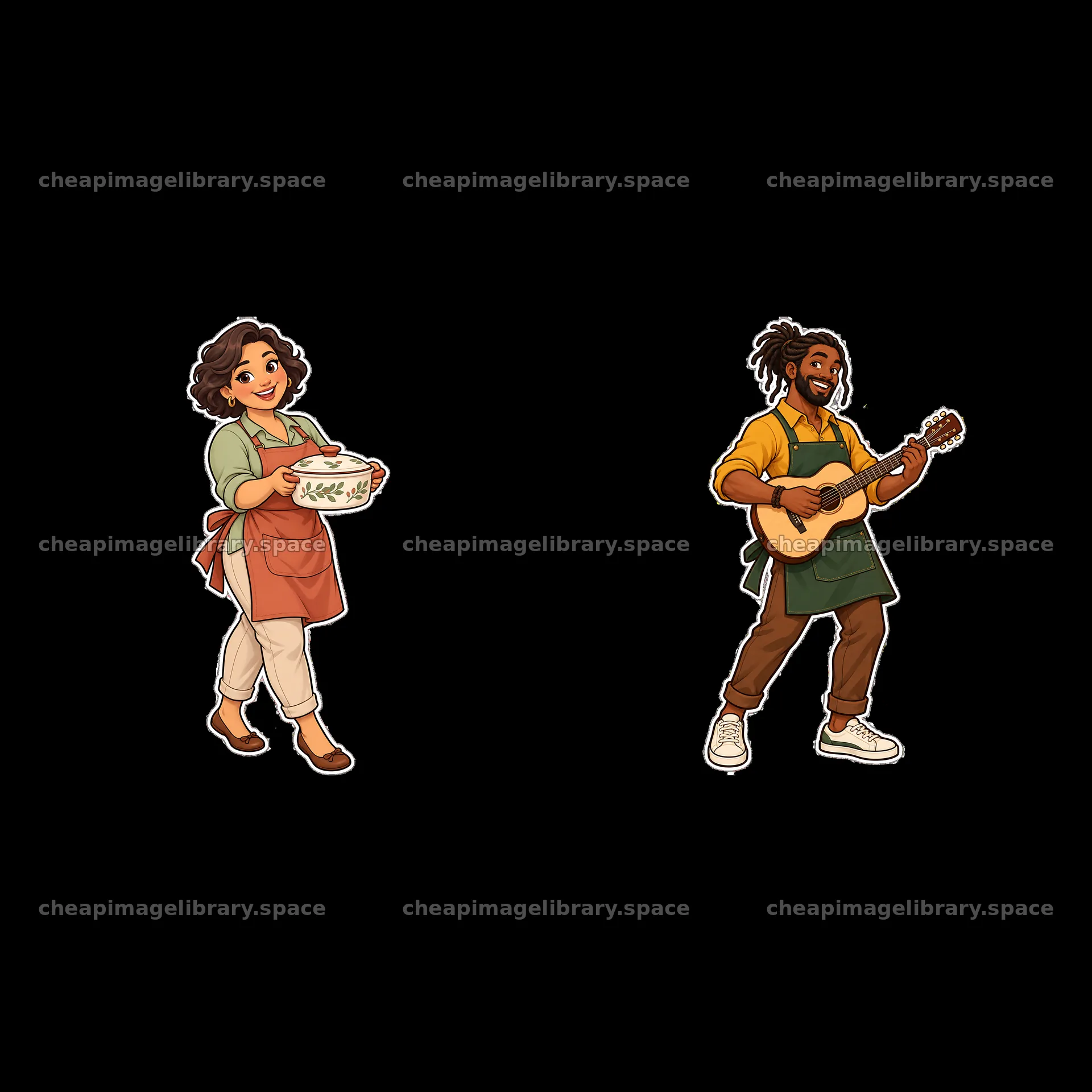 Family cooking together with music in a kitchen setting – image library 7746x7746