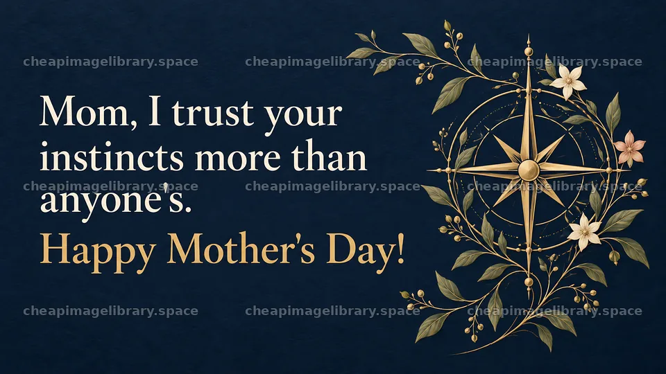 Floral Compass Mother's Day Greeting – image library 10324x5812